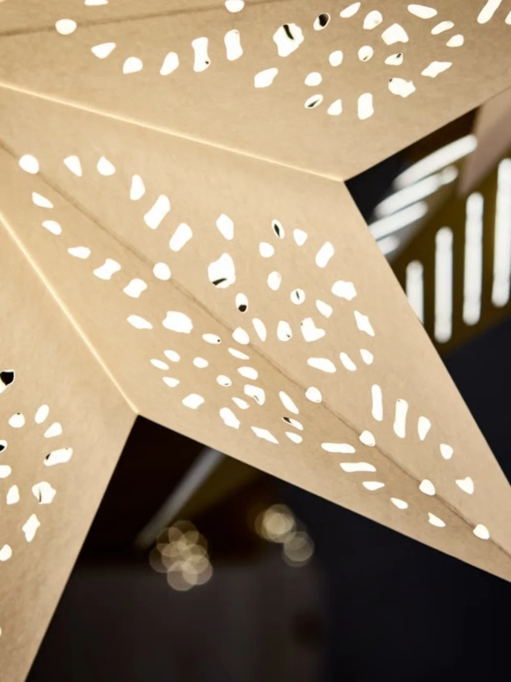 NIB Paper Star Shade Pendant Light - Christmas Decor Holiday Decorative Star 19